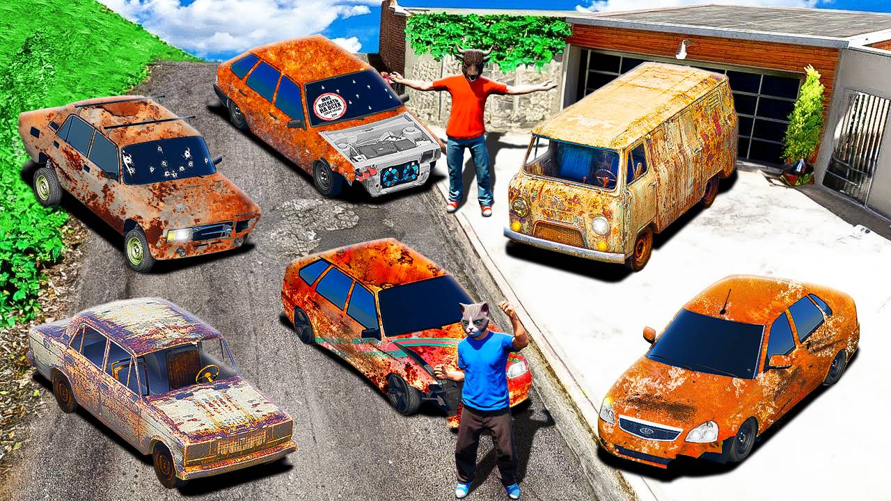 УГНАЛ ВСЕ СЕКРЕТНЫЕ ЗАБРОШЕННЫЕ РУССКИЕ МАШИНЫ ДЛЯ БУЙВОЛСОНА! БУХАНКА, ПРИОРА ГТА 5 МОДЫ МУРКА смотреть онлайн