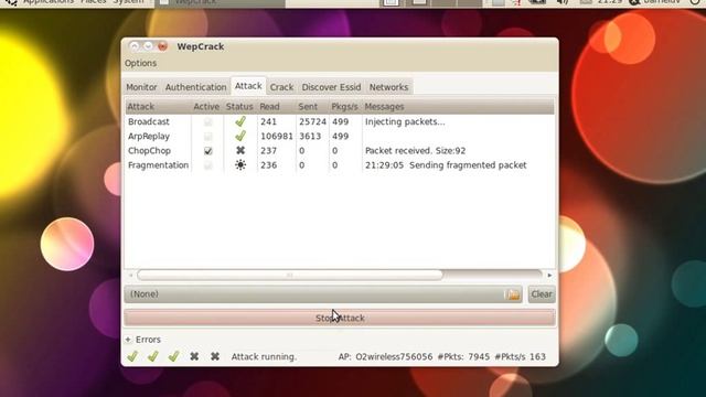 Cracking WEP With Ubuntu Lucid 10.04 And Wepcrack GUI смотреть онлайн