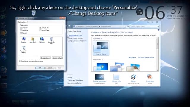 How to remove / hide Recycle Bin Icon from your Desktop смотреть онлайн
