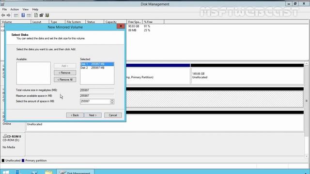 Configuring RAID 1 volumes in Windows Server 2012 R2 смотреть онлайн