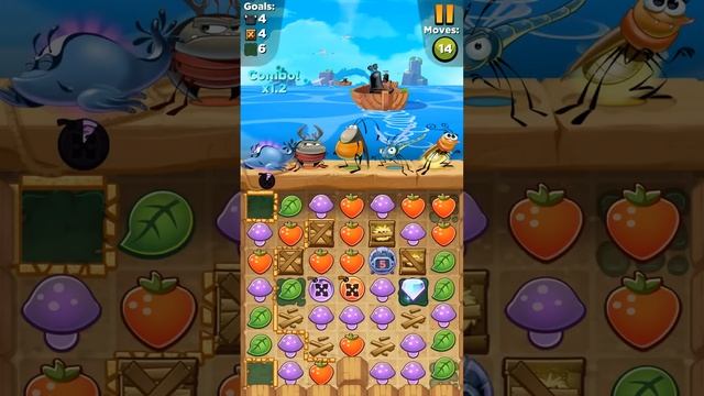 Best fiends level 205 walkthrough android gameplay смотреть онлайн