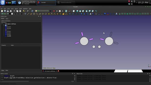 Raw FreeCADdemo DXF to Part смотреть онлайн