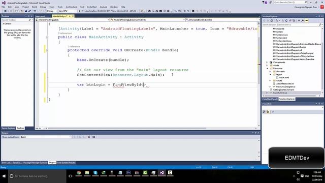 Xamarin Android Tutorial - Floating Labels смотреть онлайн