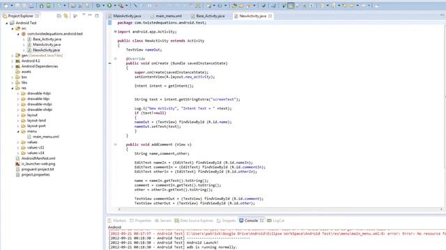 Android 4.0 Tutorials - 10. Menus Part 3 смотреть онлайн