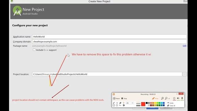 How to Fix Android sdk location That Should not contain Whitespace. fix it less than 1 mint. смотреть онлайн