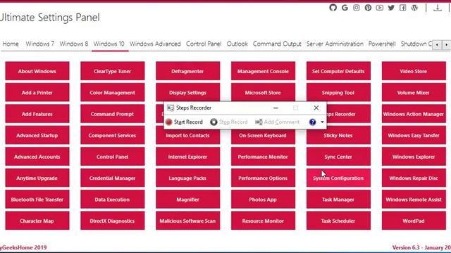 Ultimate Settings Panel version 6.3 - All in one Windows Settings Program смотреть онлайн