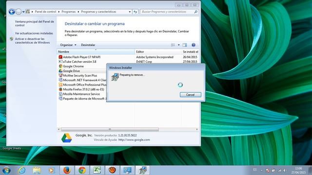 Desinstalar Google Drive смотреть онлайн