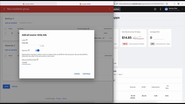 Make $30 daily while on Admob Ad serving limit Alternative way (Admob Mediation)Unity Ads & Fb Ads смотреть онлайн