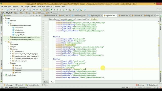 Day 1- Employee Tracking Android App from scratch смотреть онлайн