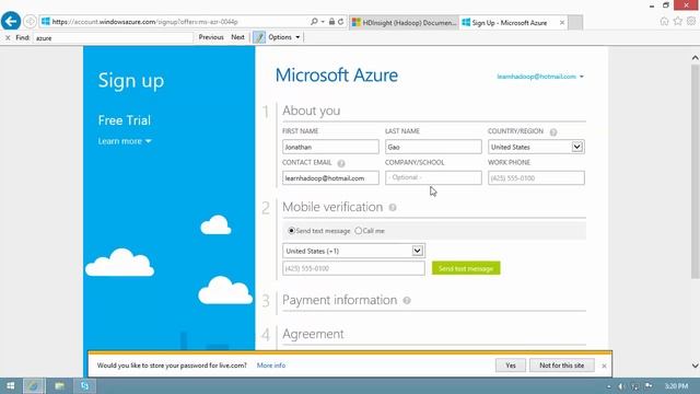 How to get Azure free subscription for testing Hadoop in HDInsight смотреть онлайн