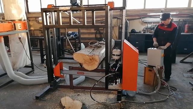 Устройство для поперечного распила бревен РТУ ПТ-1100 производства ПО "Диаком" смотреть онлайн