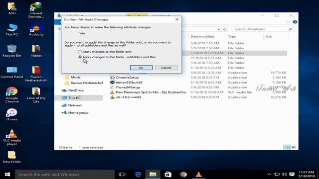 HIDE AND UN HIDE FILES ON WINDOWS 7/8/8.1/10 IN TAMIL смотреть онлайн