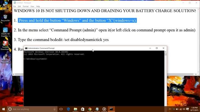 Windows 10 draining battery after shutdown смотреть онлайн