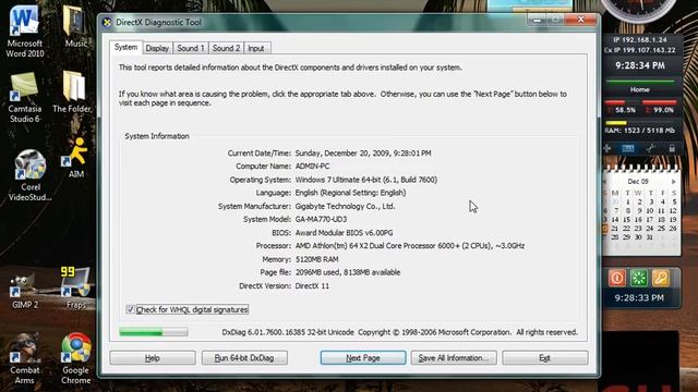Running DxDiag: Seeing all of your system specs смотреть онлайн