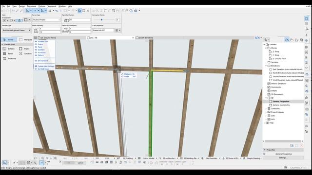 Wall Framing Construction in Archicad Tutorial смотреть онлайн