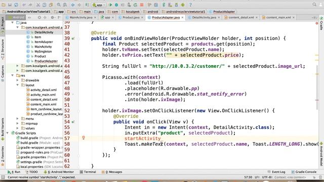 Multiple Items in Listview (RecyclerView) in Android Studio - Part 7 смотреть онлайн