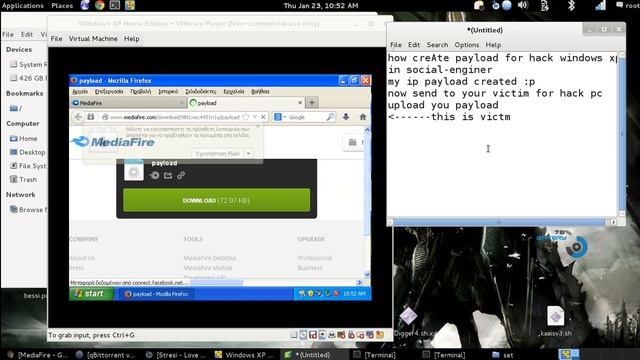 Hack Windows xp to Kali linux смотреть онлайн