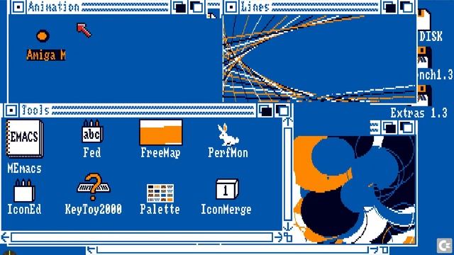 The Omega Amiga emulator booting with two disks смотреть онлайн