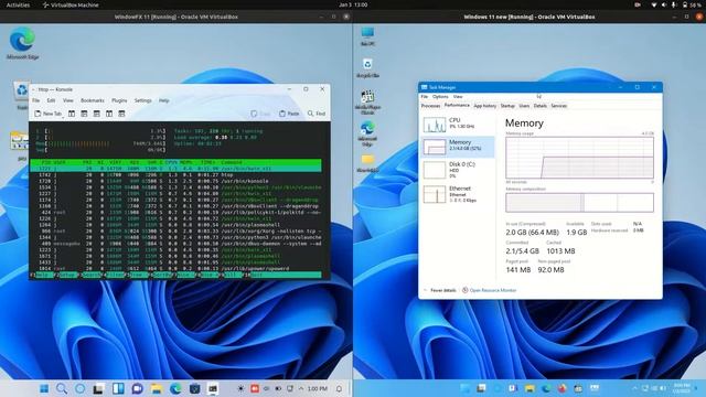 Windows 11 Clone vs Windows 11: RAM/CPU Usage смотреть онлайн
