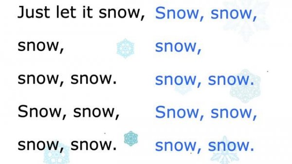 Snow - Teresa Jennings Practice Track