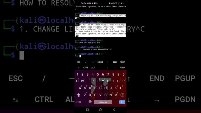 12012024 Temporary failure resolving 'http.kali.org in Termux app SOLVED 100% смотреть онлайн