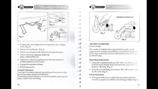 2003 Avondale Caravan Owner's Handbook Instruction Manual