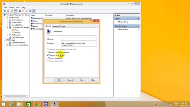 How to Enable Built-in Administrator Account in Window 8 смотреть онлайн