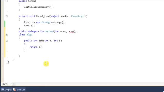 Event Deligate using C Sharp simple calculator смотреть онлайн