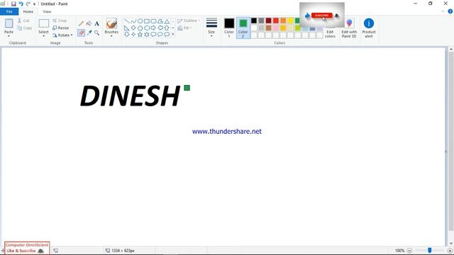 How To Multi Color a Text in MS Paint смотреть онлайн