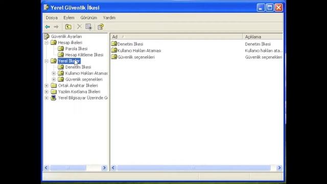 Windows XP Özellikleri: Yerel Güvenlik İlkesi смотреть онлайн