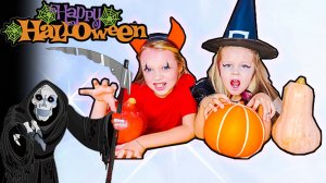 Хеллоуин Челлендж Поля и Каролина