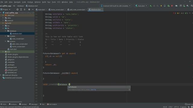 SQFLite Flutter Tutorial 2021 - Todo List Android & iOS App Development Course - Flutter Null Safet смотреть онлайн
