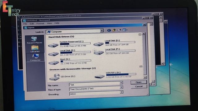 How to reset windows 7 Administrator password using bootable usb/cd 100% working смотреть онлайн