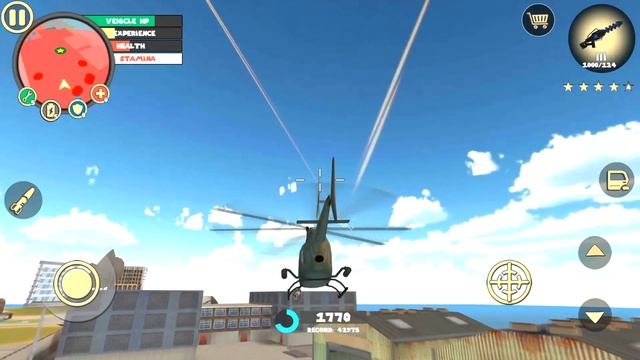 Rope Hero : Vice Town (Find the helicopter in secret Army Base) । Android Gameplay смотреть онлайн