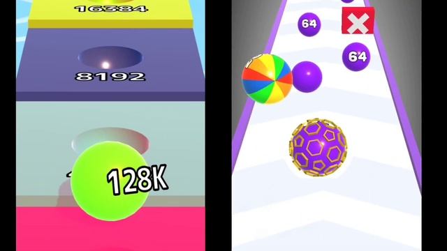 BALL RUN INFINITY VS NUMBER BALL 3D ALL LEVELS GAMEPLAY WALKTROUGH ANDROID IOS смотреть онлайн