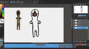 Рисую Scp 173 тоесть скульптуру