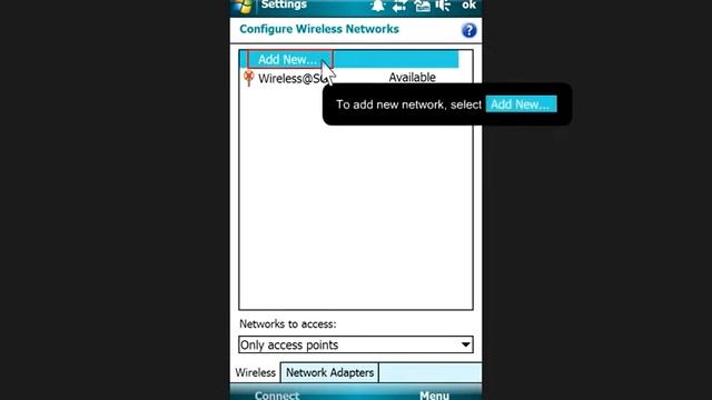 Wireless@SG SSA Manual Configuration for Windows Mobile смотреть онлайн