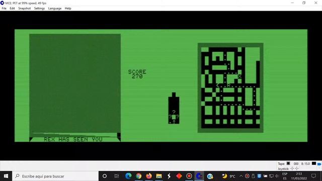 3D Monster Maze - Commodore PET - VICE v3.2 Emulator - Test Windows 10 смотреть онлайн