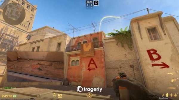 Mirage CS2 - Window And Con Smoke From Spawn