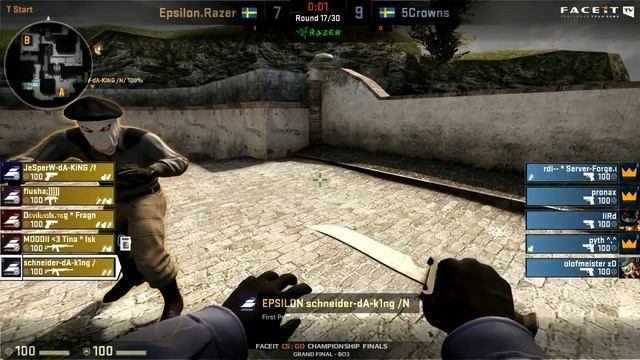FACEIT TV - CS:GO June Championship Finale 2013 - (FiveCrowns vs. Epsilon - GrandFinal) - 7 / 9 смотреть онлайн