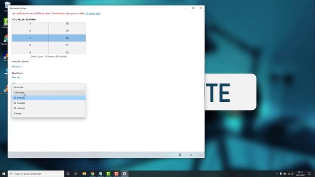 Régler une ALARME sur Windows 10 смотреть онлайн