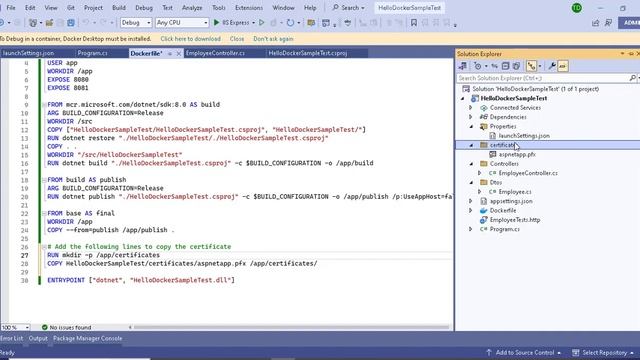 Run ASP.NET 8 WEB API IN Docker With HTTPS смотреть онлайн