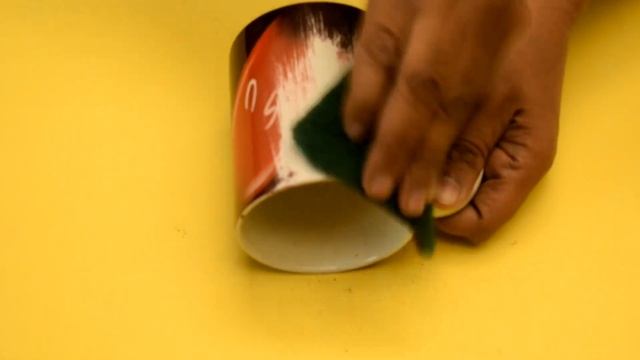 HOW TO REMOVE PRINT OF MUG & CUP AT HOME - USING SCOTCH BRITE смотреть онлайн