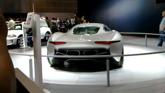 LA Auto Show 2010 New Jaguar Concept Exotic Car C-X75 смотреть онлайн