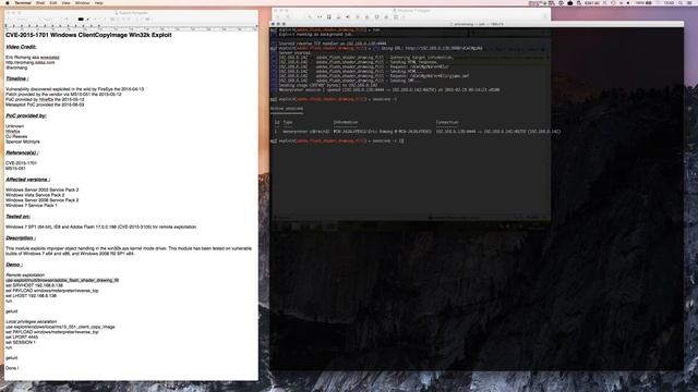 CVE-2015-1701 Windows ClientCopyImage Win32k Exploit смотреть онлайн