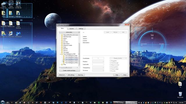 Trans Intelligence Rainmeter Skin Windows Desktop Customization смотреть онлайн