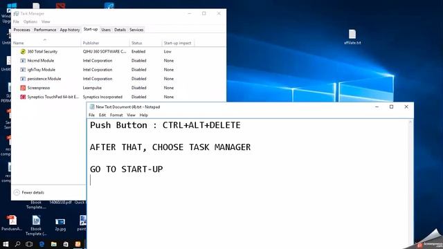 Speed Up Window 10 Using Task Manager смотреть онлайн