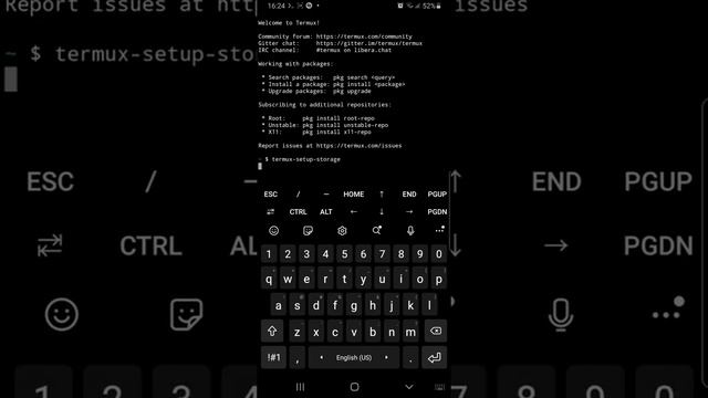Включаем поддержку карты памяти в termux (на android) смотреть онлайн