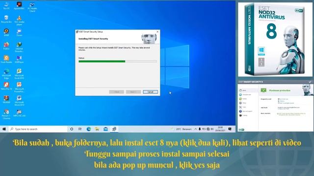 CARA INSTAL ESET NOD32 SMART SECURITY 8 DI WINDOWS 10 смотреть онлайн