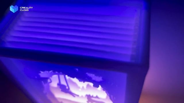 3D printed Shadow Box Light on Creality Cloud смотреть онлайн